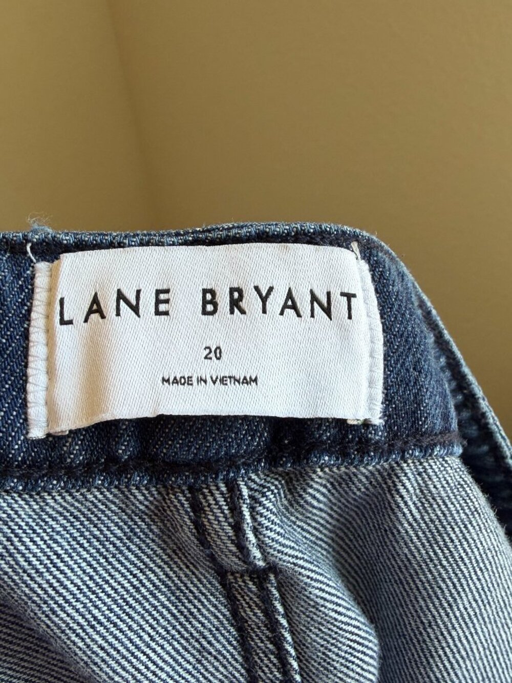 Lane Bryant Wide Leg Trouser Jean Size 20 100% Cotton Lightweight Denim - Picture 8 of 10